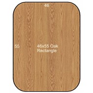 46x55 Oak Rectangle