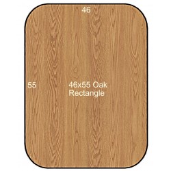 46x55 Oak Rectangle