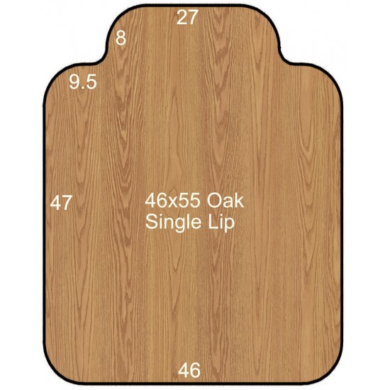 46x55 Oak Single Lip