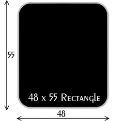 Black Diamond Rectangle 46 x 55