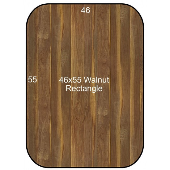 Plank Walnut 46 x 55 Rectangle