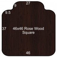 46x46 Rose Wood Single Lip