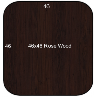 46x46 Rose Wood Square