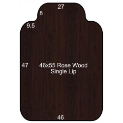 46x55 Rose Wood Single Lip