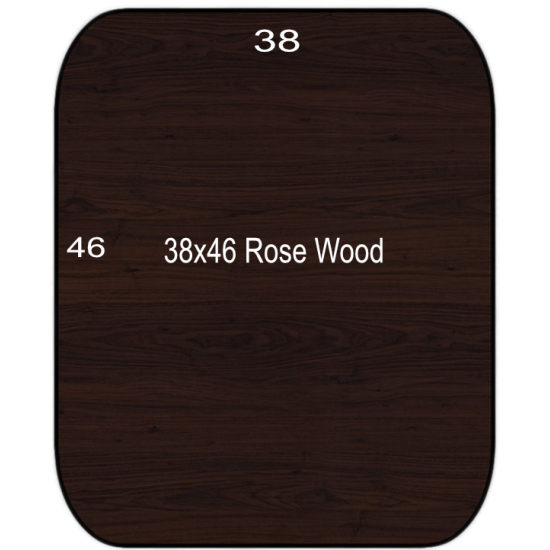 38x46 Rose Wood Rectangle