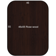 46x55 Rose Wood Rectangle